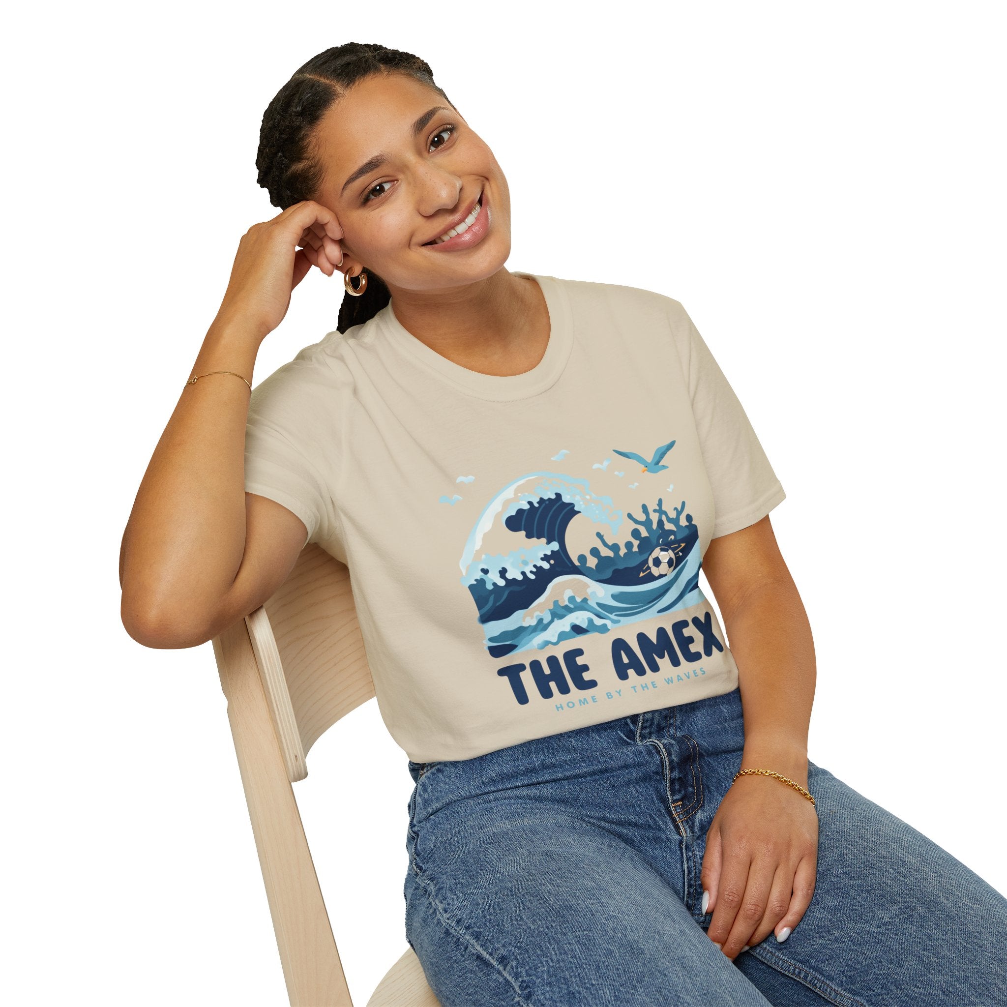 The Amex – Coastal Football T-Shirt (Wave Edition)